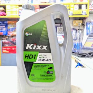 Kixx HD1 15W-40 API CI-4/SL Heavy-Duty Diesel/Gasoline Engine Oil (6L)🛢️🏗️