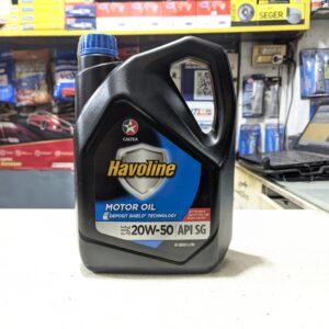 Caltex Havoline Motor Oil SAE 20W-50 – High Viscosity Engine Protection (3 Liters)