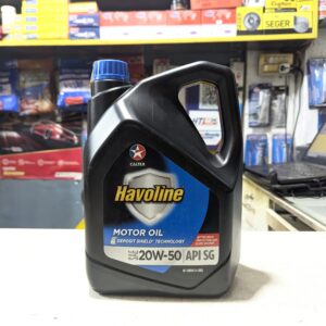 Caltex Havoline Motor Oil SAE 20W-50 – Proven Engine Protection | API SG (4 Liters)