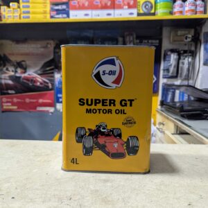 S-Oil Super GT Semi-Synthetic Motor Oil - High-Performance Engine Protection (4L)